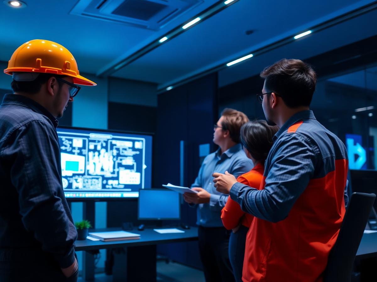 Secure Zone engineers reviewing ELV system designs